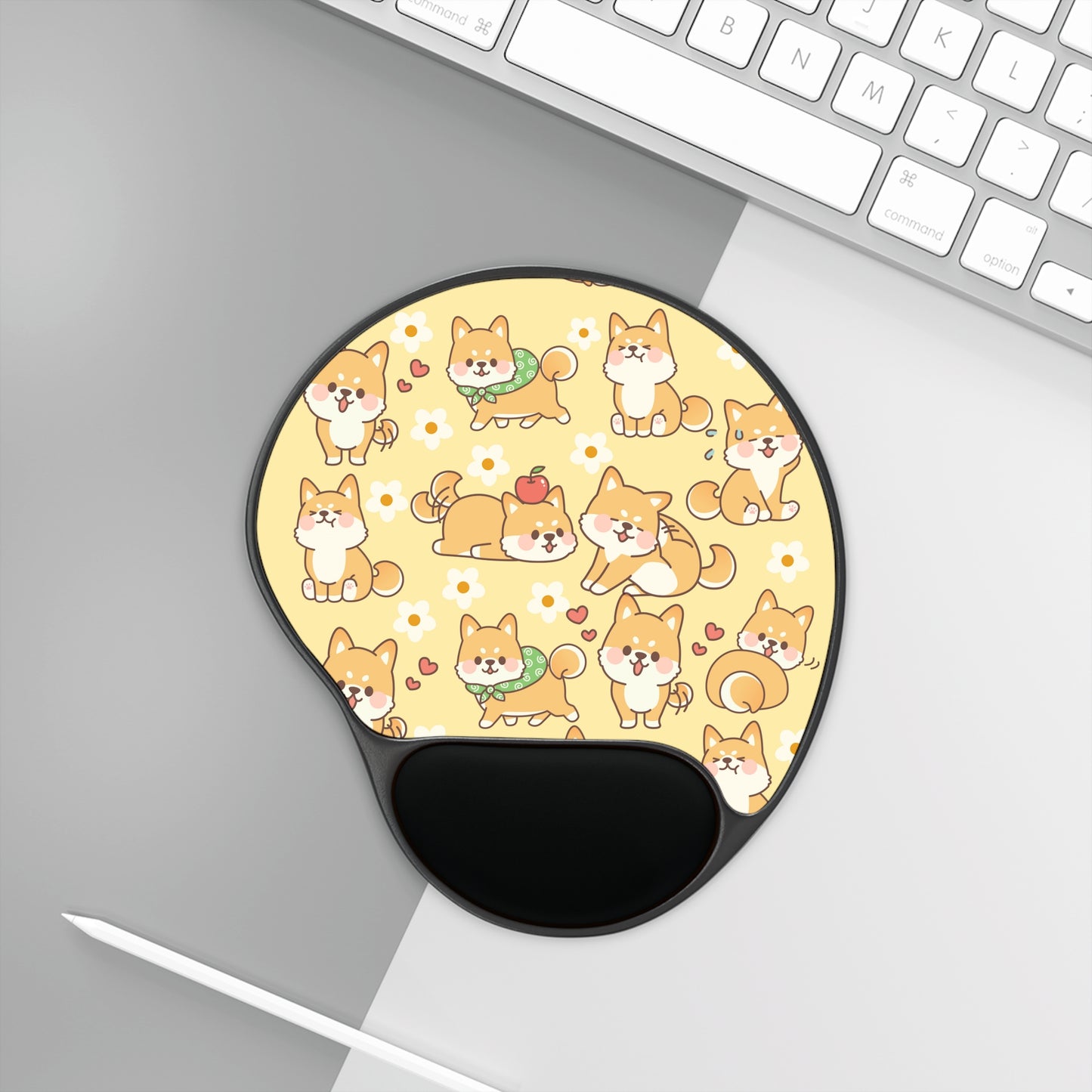 Shiba Inu Lover Mouse Pad Wrist Rest Mouse Pad Kawaii Mouse Pad Aesthetic Mouse Pad Wrist Support Mouse Pad