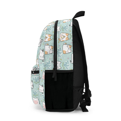 Kawaii Cat Lovers Backpack for School With Tablet Compartment inside Waterproof Padded back Gift for Kitty Lovers Cute Cat backpack