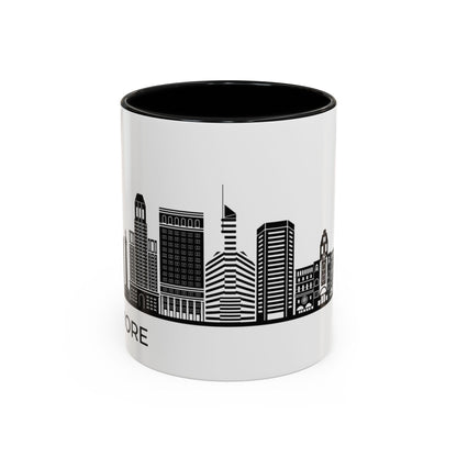 City COFFEE Mug Black and White COFFEE MUG Baltimore Trendy Coffee Mug Minimalist Coffee Mug Boston Mug Skyline Mug Baltimore