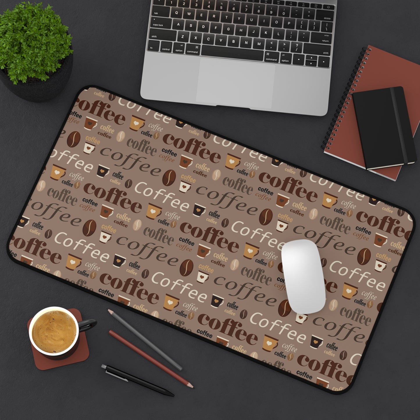 Desk Mat Large Mouse Pad Coffee Lover Espresso Aesthetic Gaming Extended Coffee Addict Gift