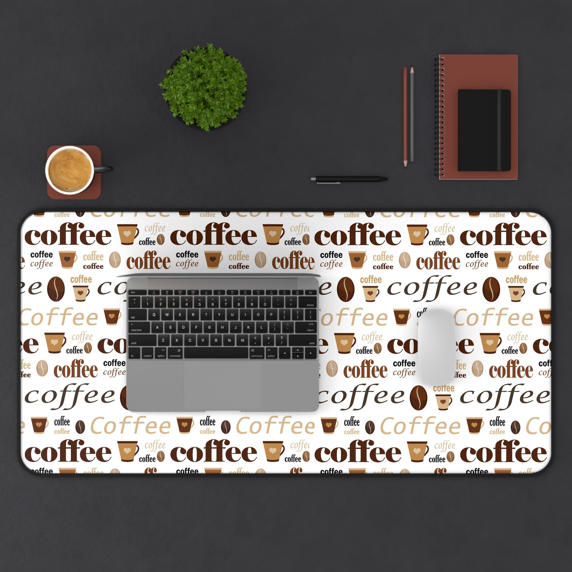 Cute Coffee Lover Large Mouse Pad, Aesthetic Gaming Mouse Pad Large, Extended Mouse Pad, Coffee Mouse Pad Large, Coffee Addict Gift